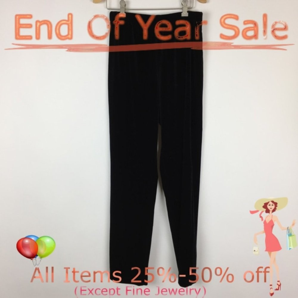 Women’s Lapis LA Velvet-Like Pants, Blk, sz PS - Picture 1 of 5